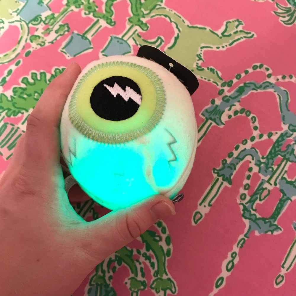 Hallmark Spooky Eyeball Plush with Green and Black Design - Picture 7 of 7